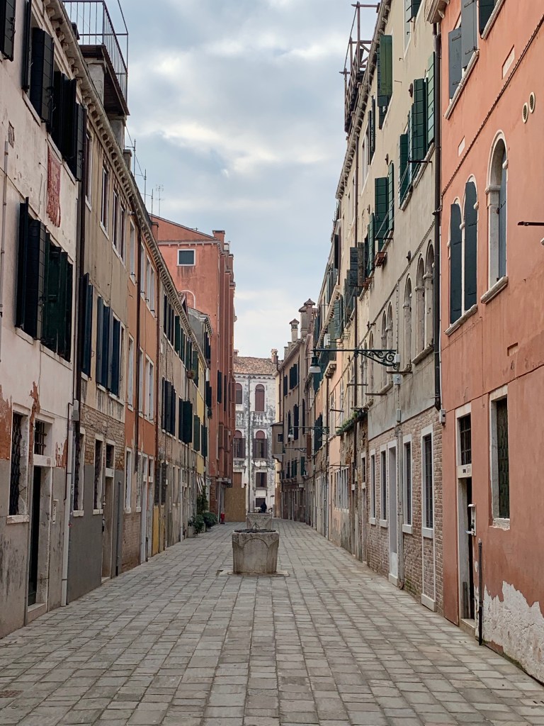 An empty street in Venice
