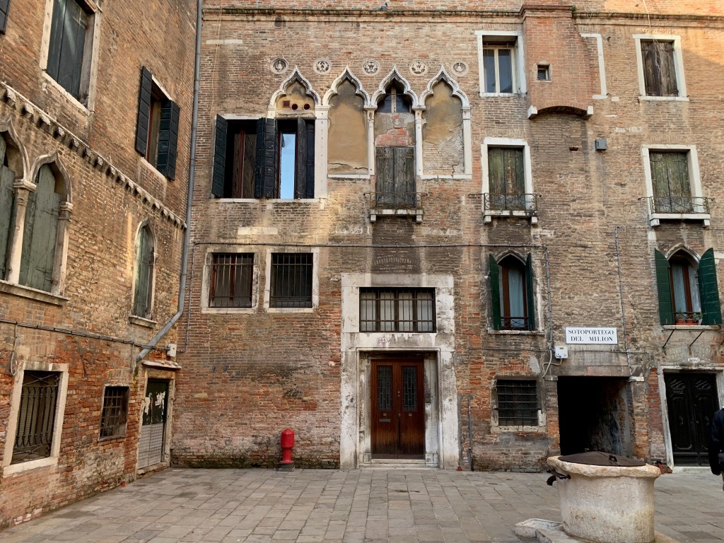 Deserted square in Venice