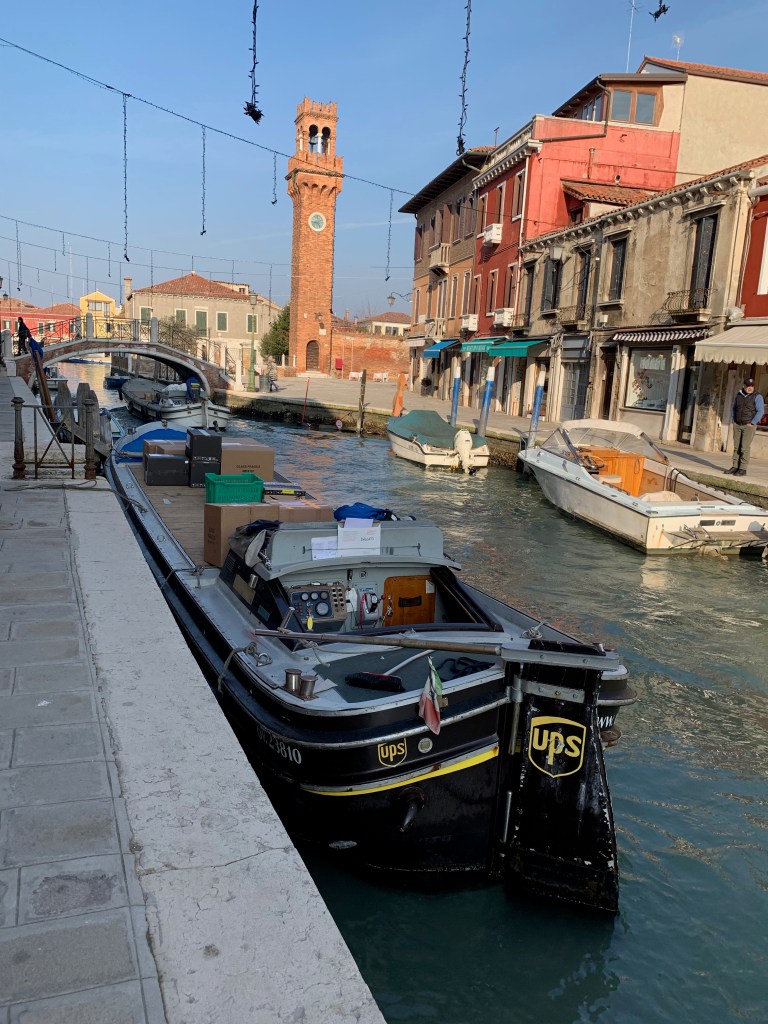 UPS boat in Venice