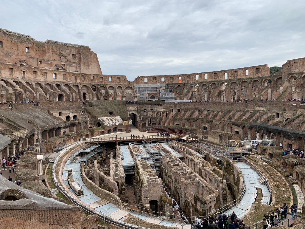 Interior of the Roman Colosseum