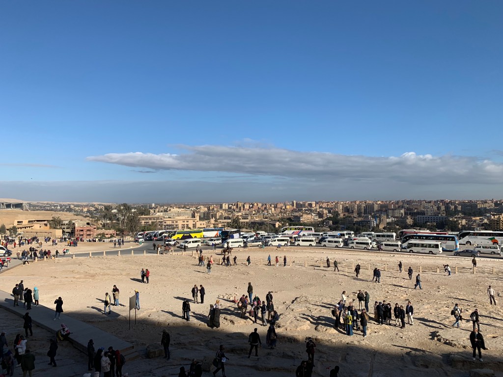 View toward Cairo from the Great Pyramid
