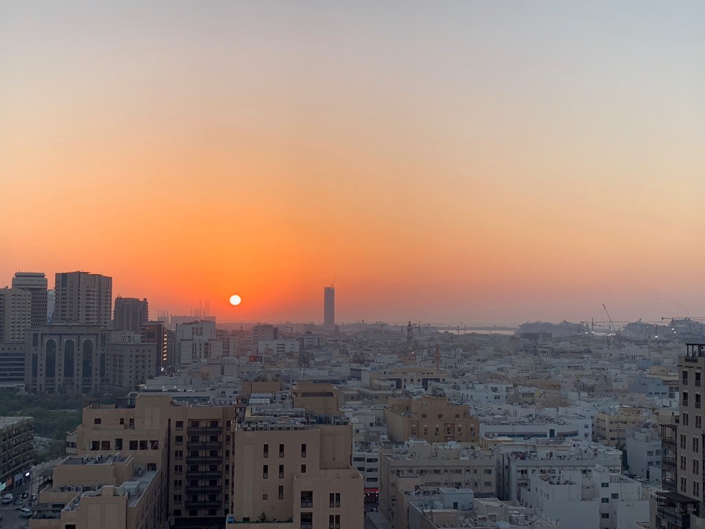 Sunset over Dubai