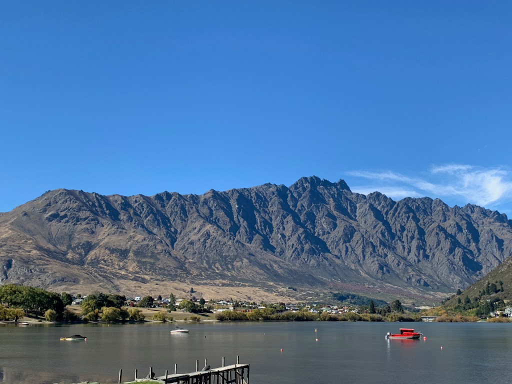 View of The Remarkables from Frankton Arm.