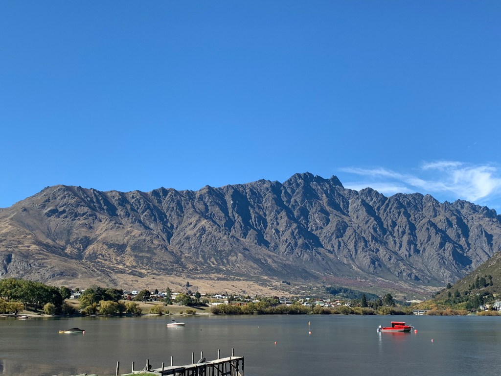 View of The Remarkables from the Queenstown Path in Frankton