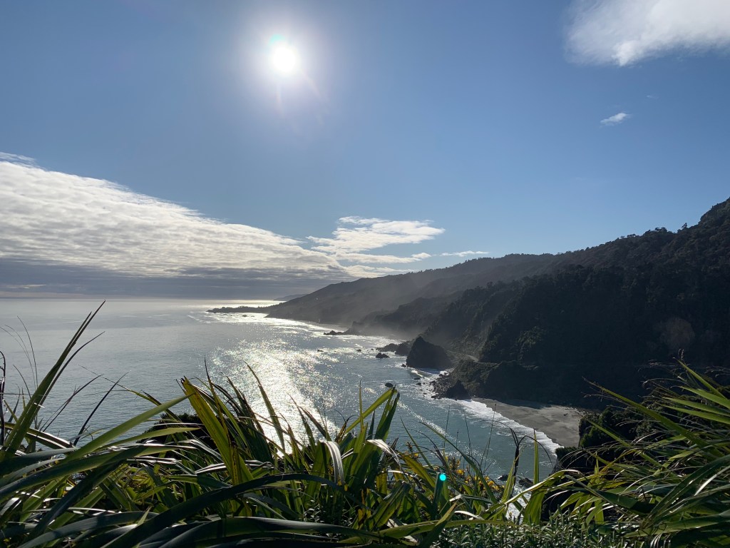 Sunny day on New Zealand's west coast